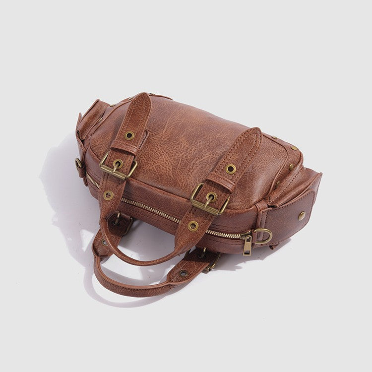 Edgy Moto Crossbody Bag