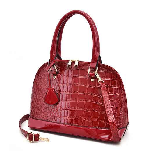 Glossy Crossbody Shoulder Bag