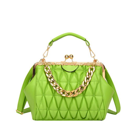 Pleated Shell Shoulder Bag